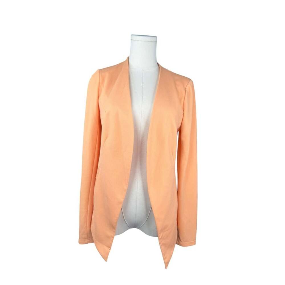 BCBGeneration Peach Open Front Draped Blazer Jacket Size S